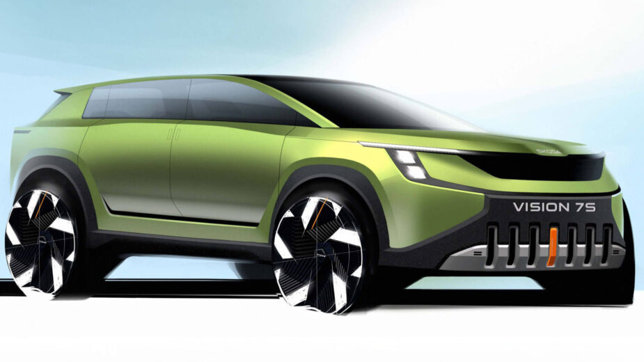 Skoda Vision 7S dianteira