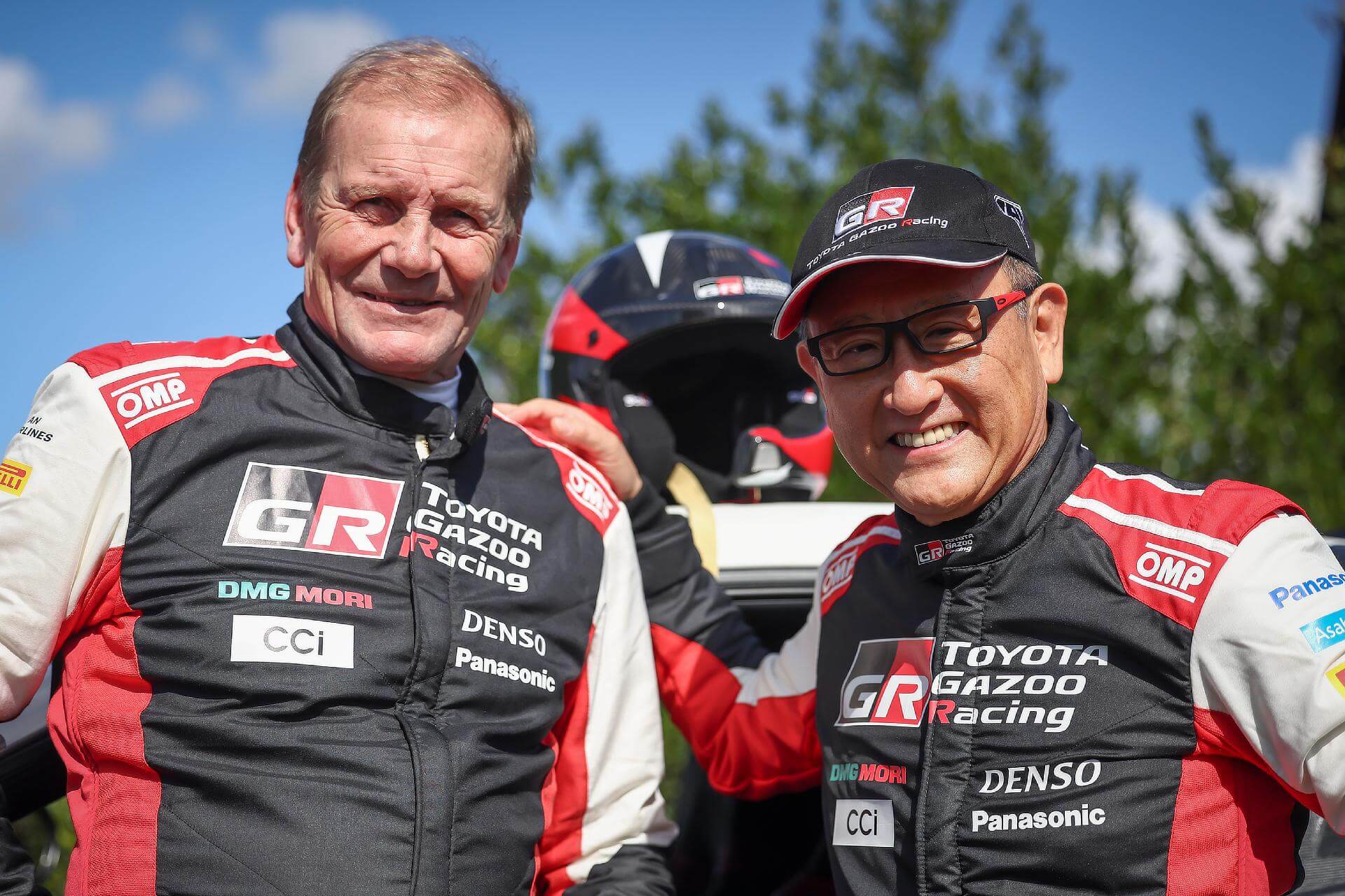 Juha Kankkunen e Akio Toyoda