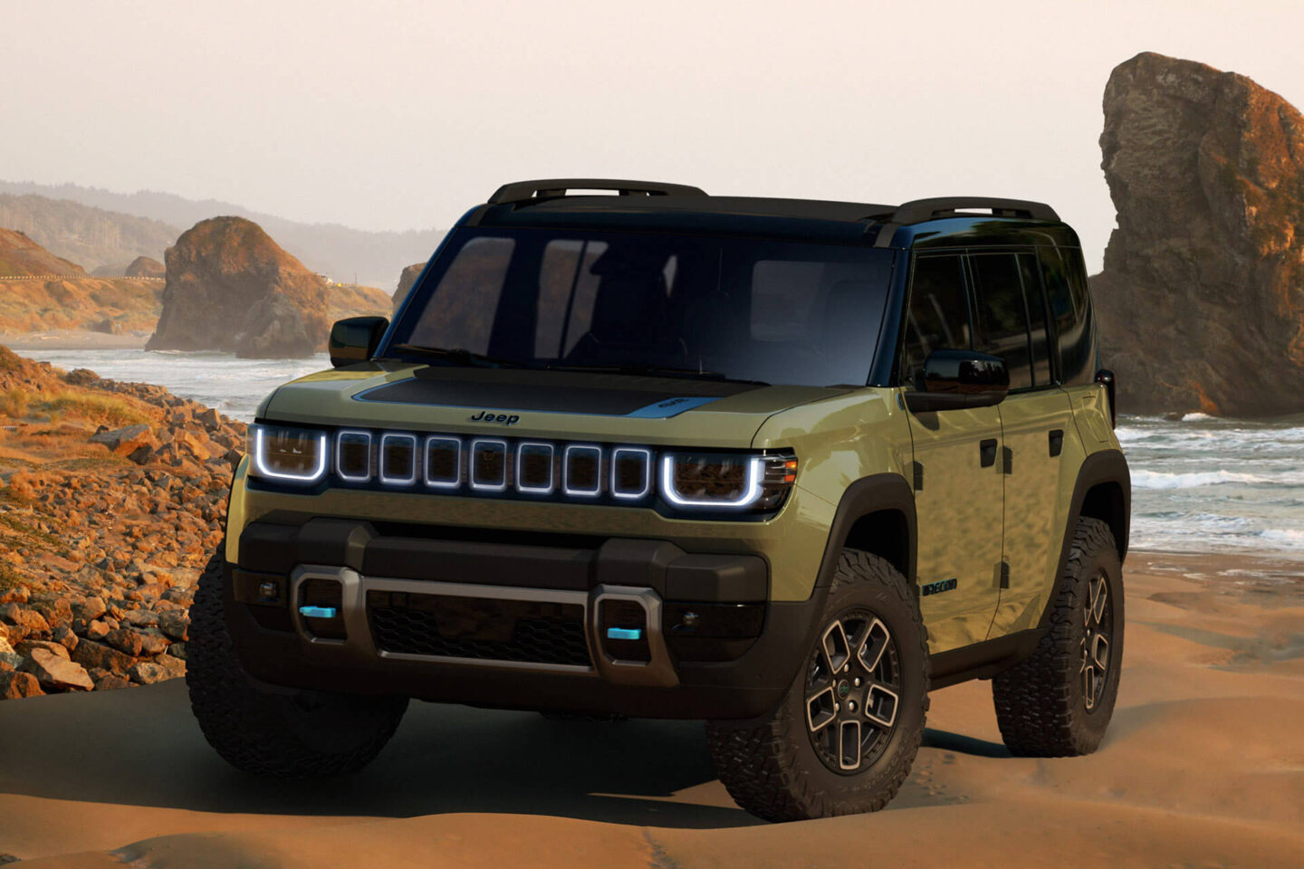 Jeep Recon vista dianteira 3/4
