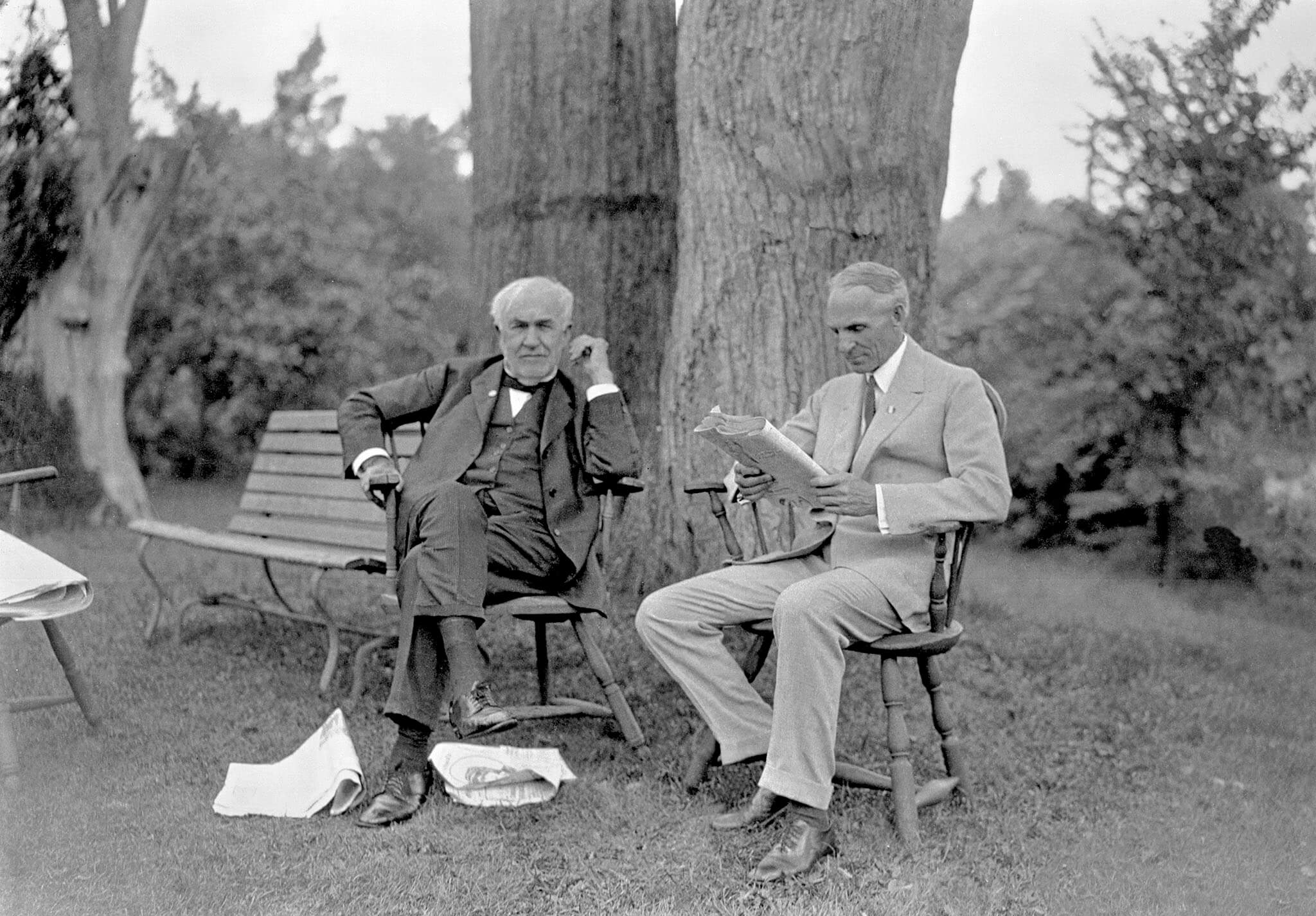 Thomas Edison e Henry Ford