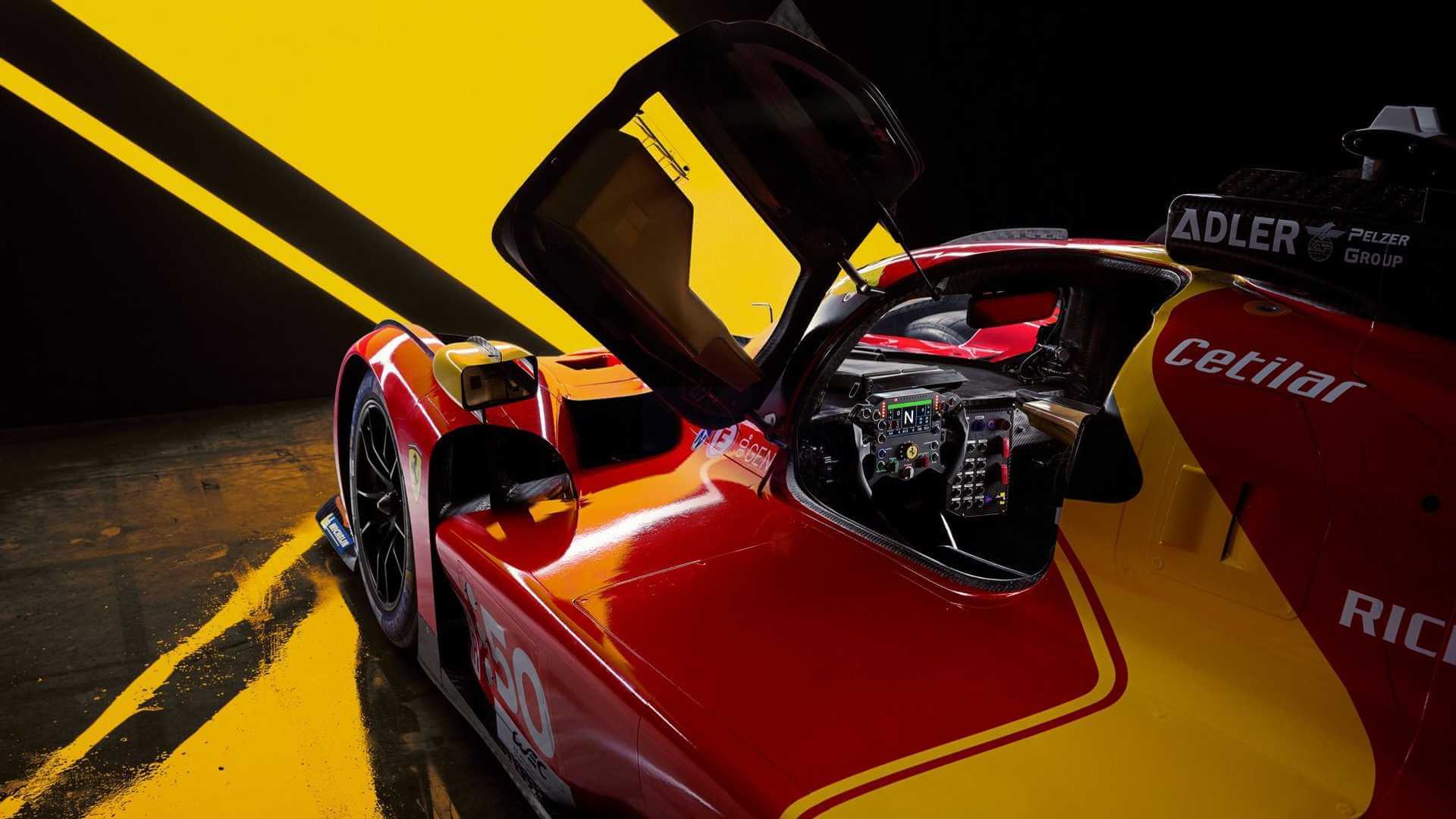Ferrari 499P interior