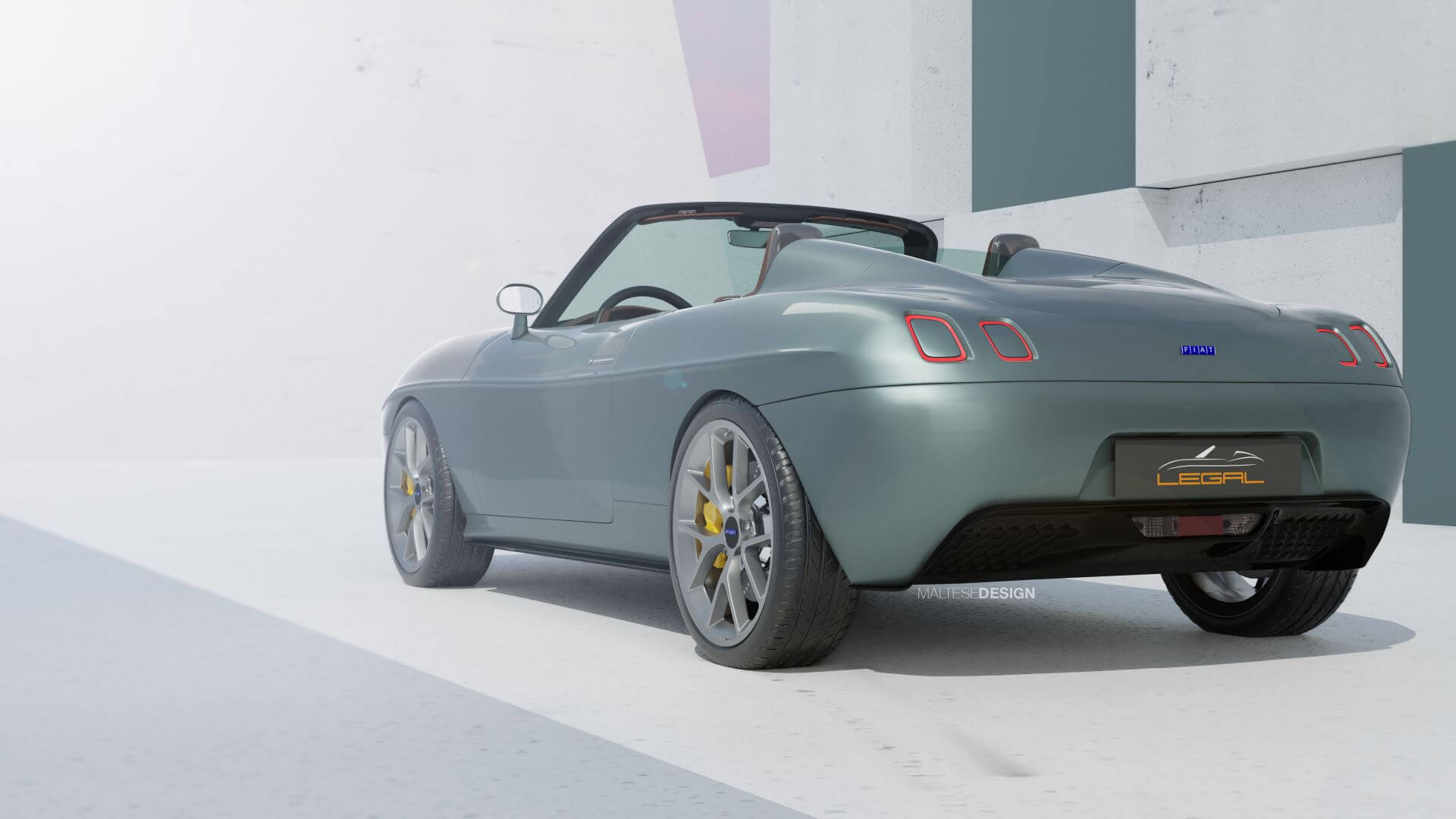 Fiat Barchetta vista traseira 3/4