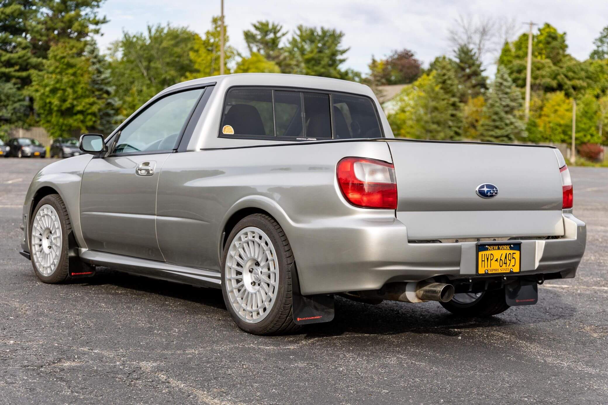Subaru WRX STi pick up vista traseira 3/4