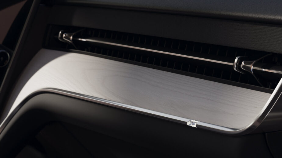 Volvo EX90 teaser interior pormenor tabliê