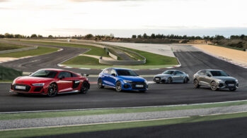 Audi RS Performance Days: r8 gt rwd, rs 3 performance edition, tt iconic rs e rs q3 10 years edition