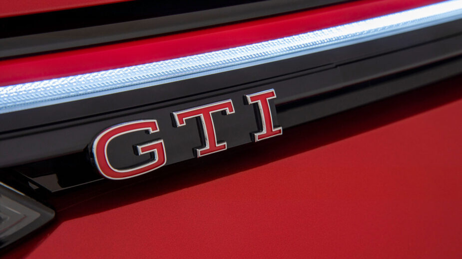 Emblema GTI no Volkswagen Golf