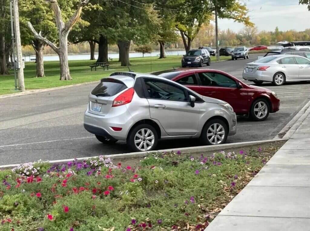 Mini Ford Fiesta vista traseira 3/4