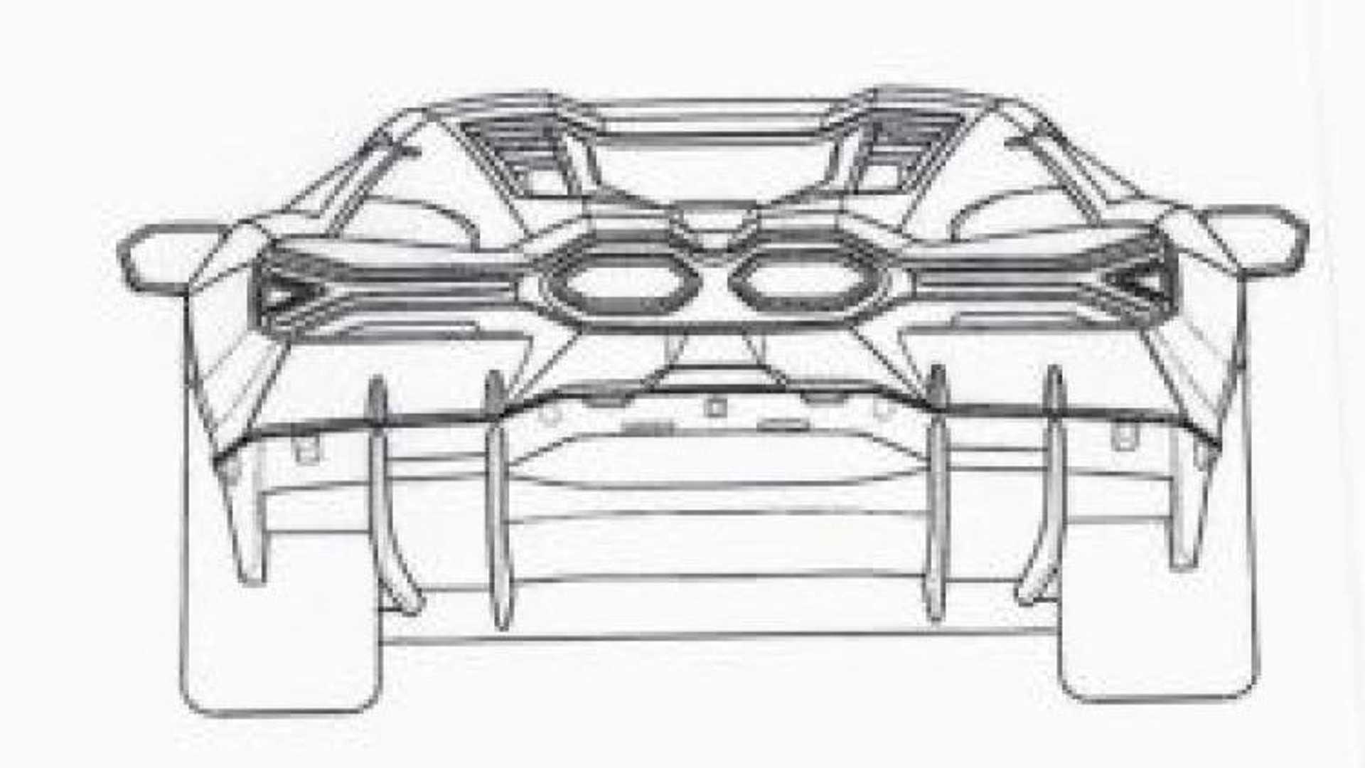 Lamborghini Aventador sucessor vista traseira