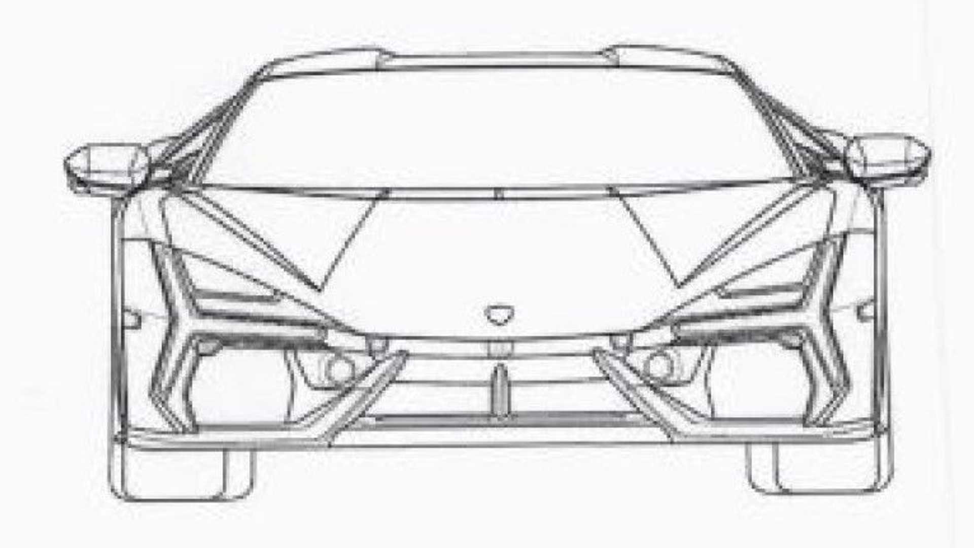 Lamborghini Aventador vista dianteira