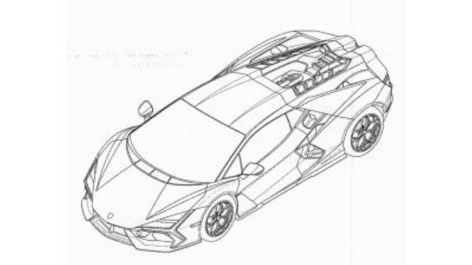 Lamborghini Aventador sucessor vista dianteira 3/4