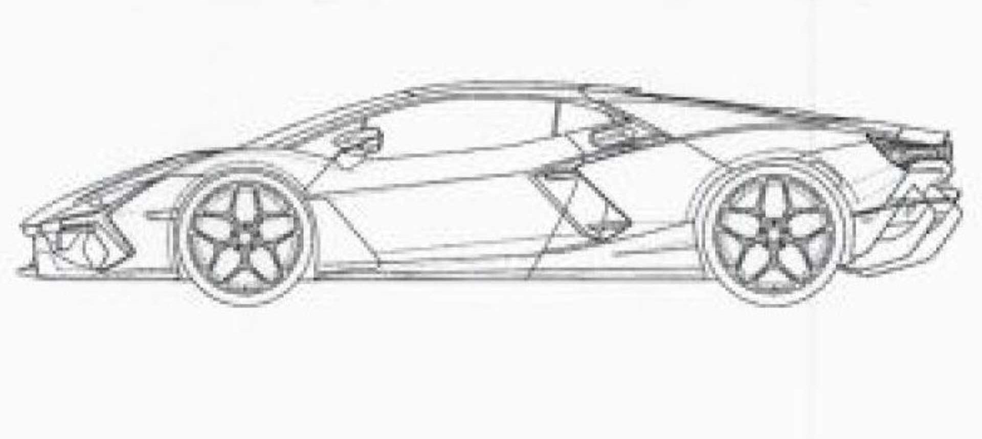 Lamborghini Aventador sucessor vista lateral