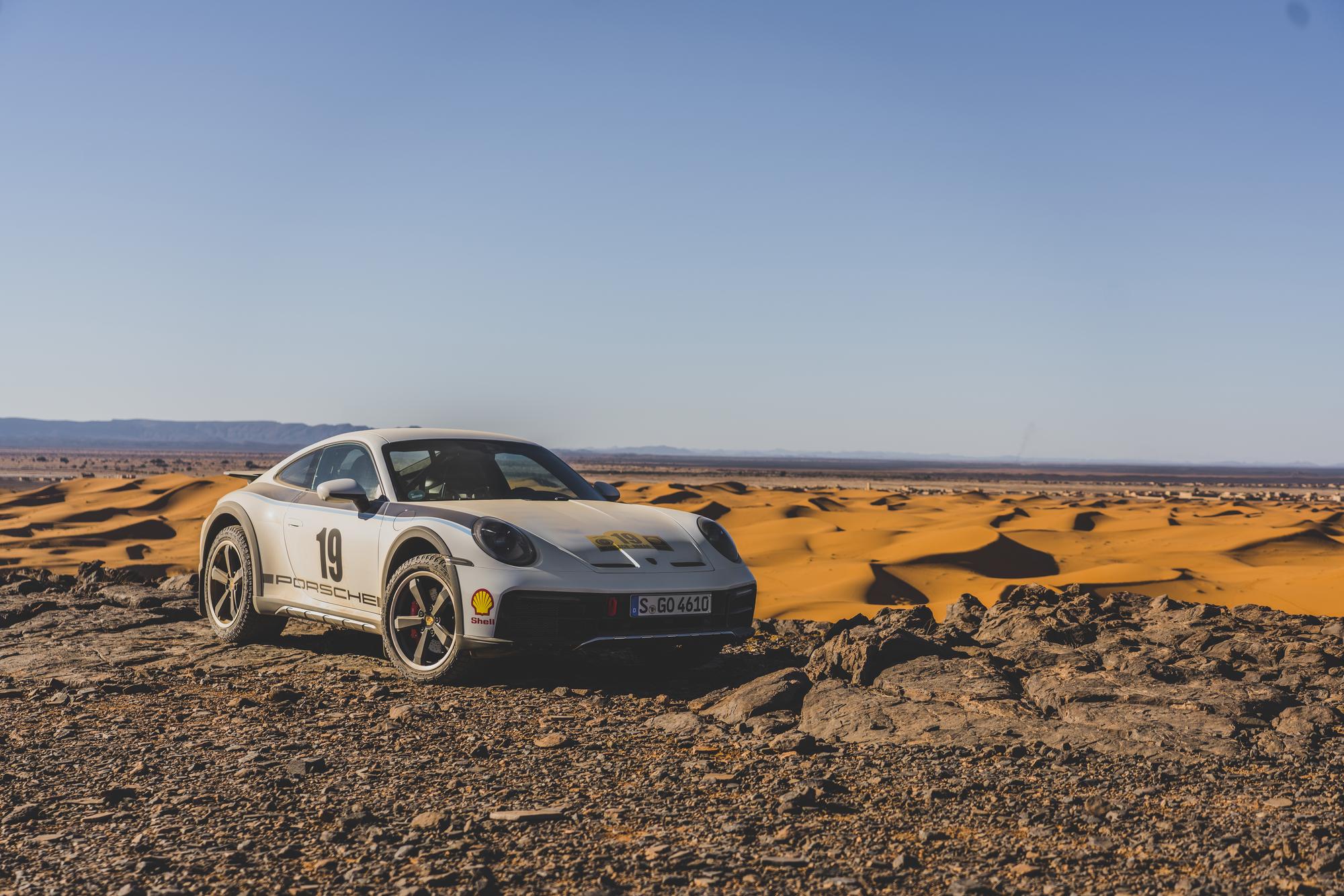 Porsche 911 Dakar decoração "Rally 1974"