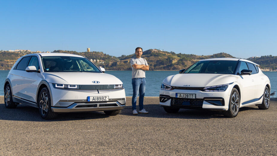 Guilherme Costa entre Hyundai Ioniq 5 e Kia EV6