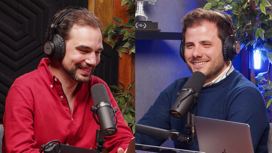 Guilherme Costa e Diogo Teixeira no podcast Auto Rádio