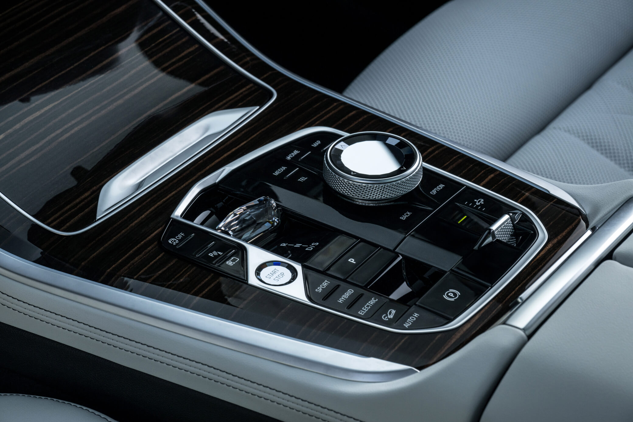 BMW X5 pormenor consola central