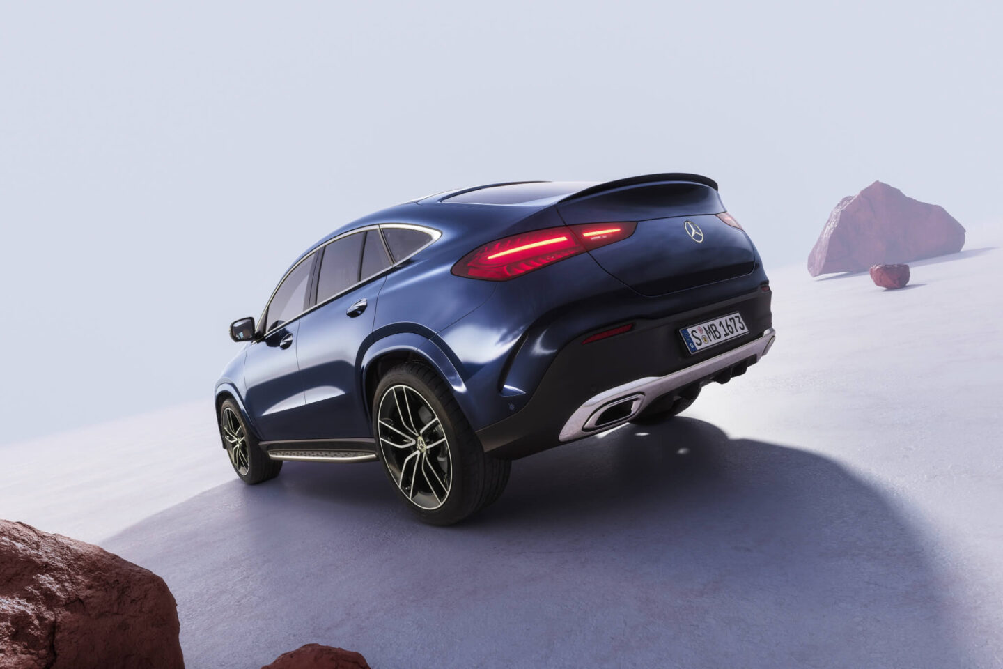 traseira do Mercedes-Benz GLE Coupé