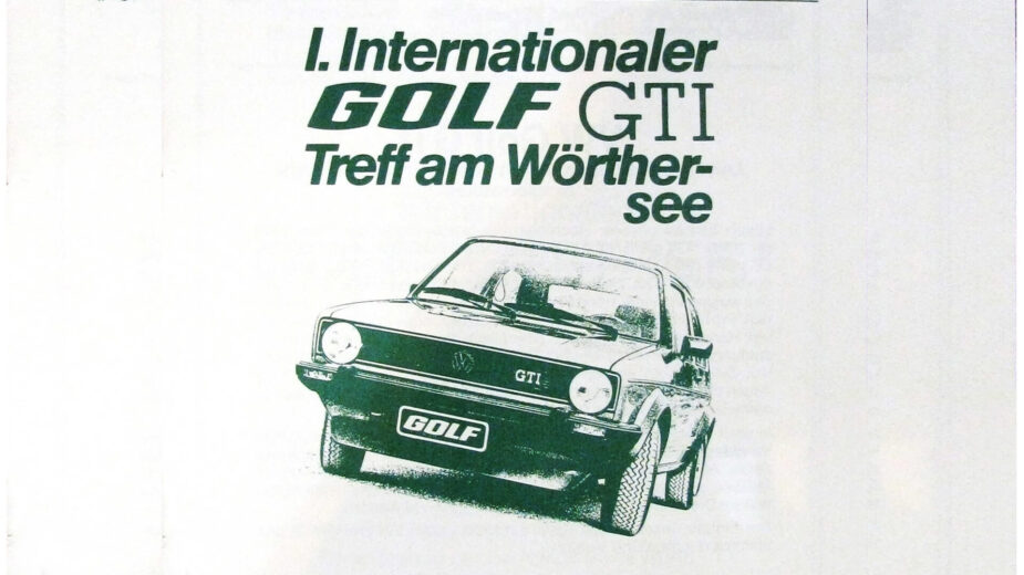 Imagem do primeiro cartaz do Festival de Worthersee em 1981