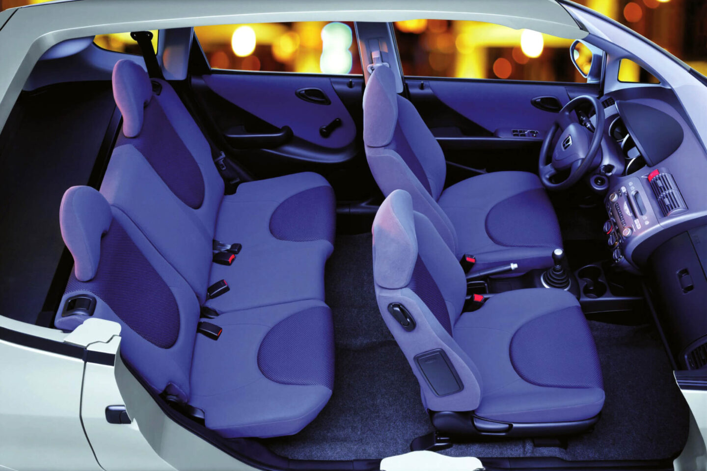 Interior do Honda Jazz