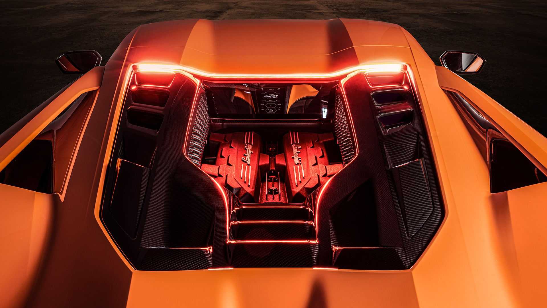 Lamborghini Revuelto compartimento do motor