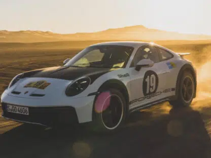Porsche 911 Dakar vista dianteira