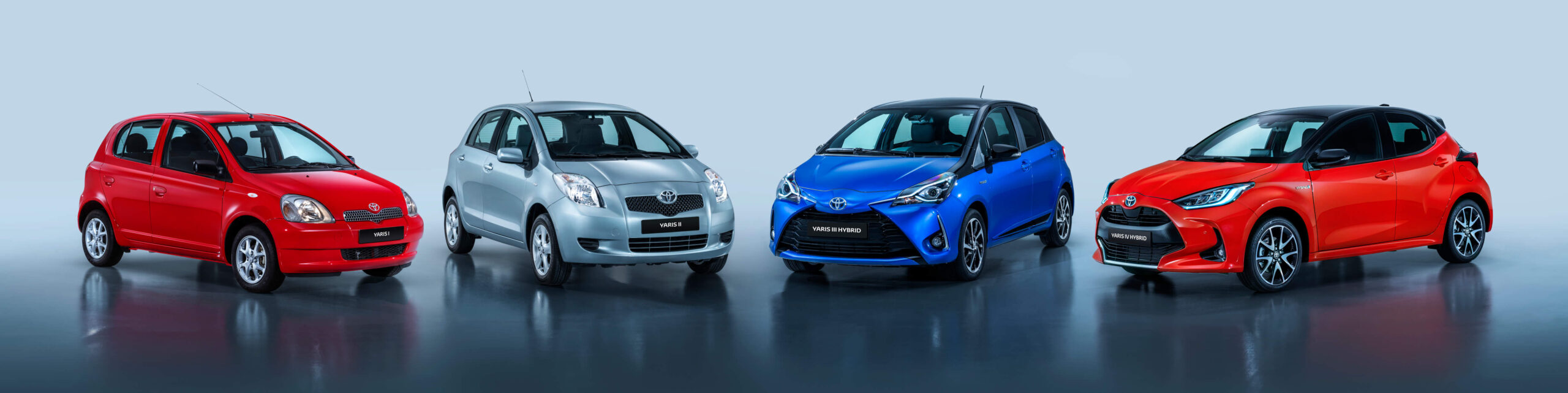 Toyota Yaris gerações vista dianteira