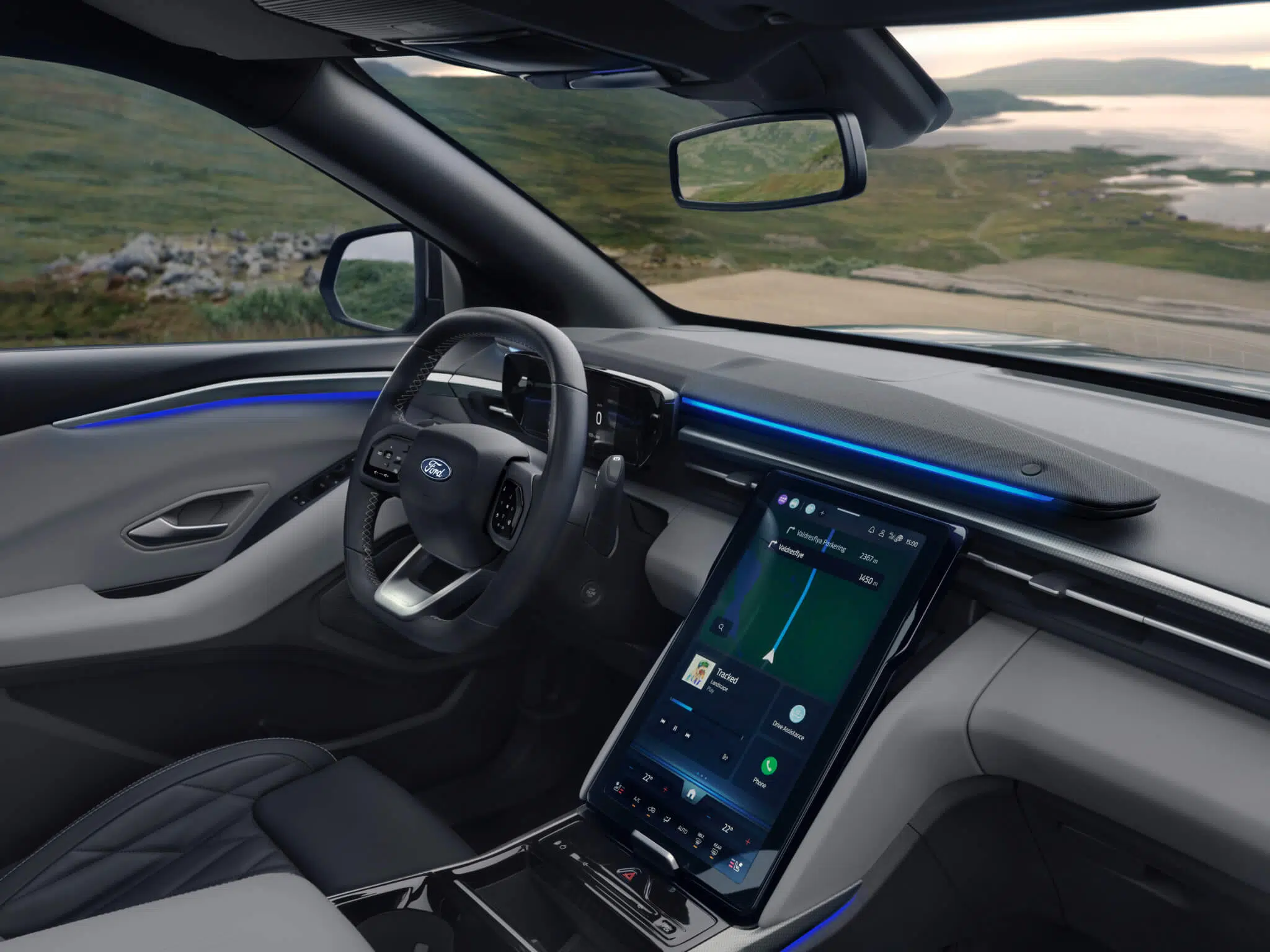 ford explorer elétrico interior