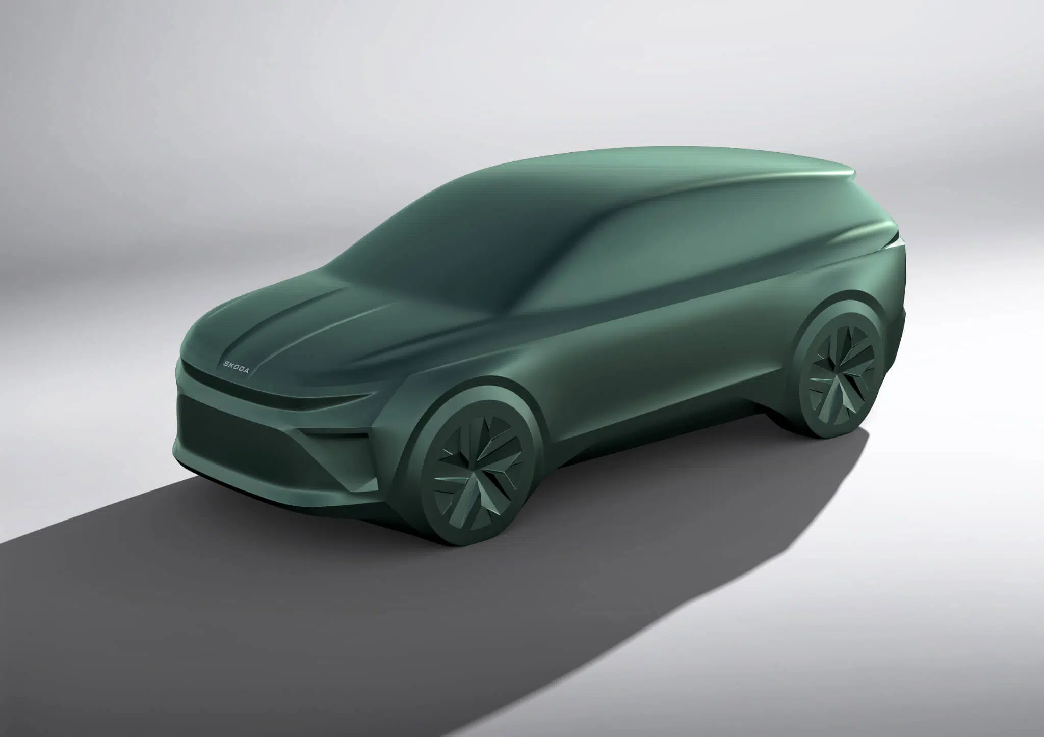 Novos modelos Skoda - Enyaq 3/4 frente