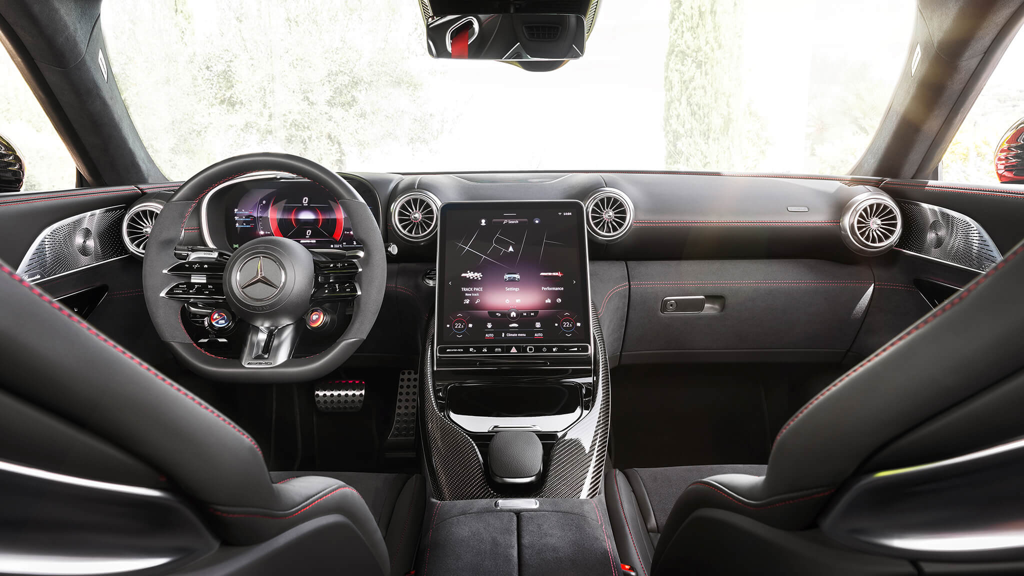 Interior do Mercedes-AMG SL