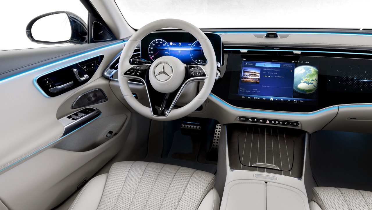 interior do novo Mercedes-Benz Classe E