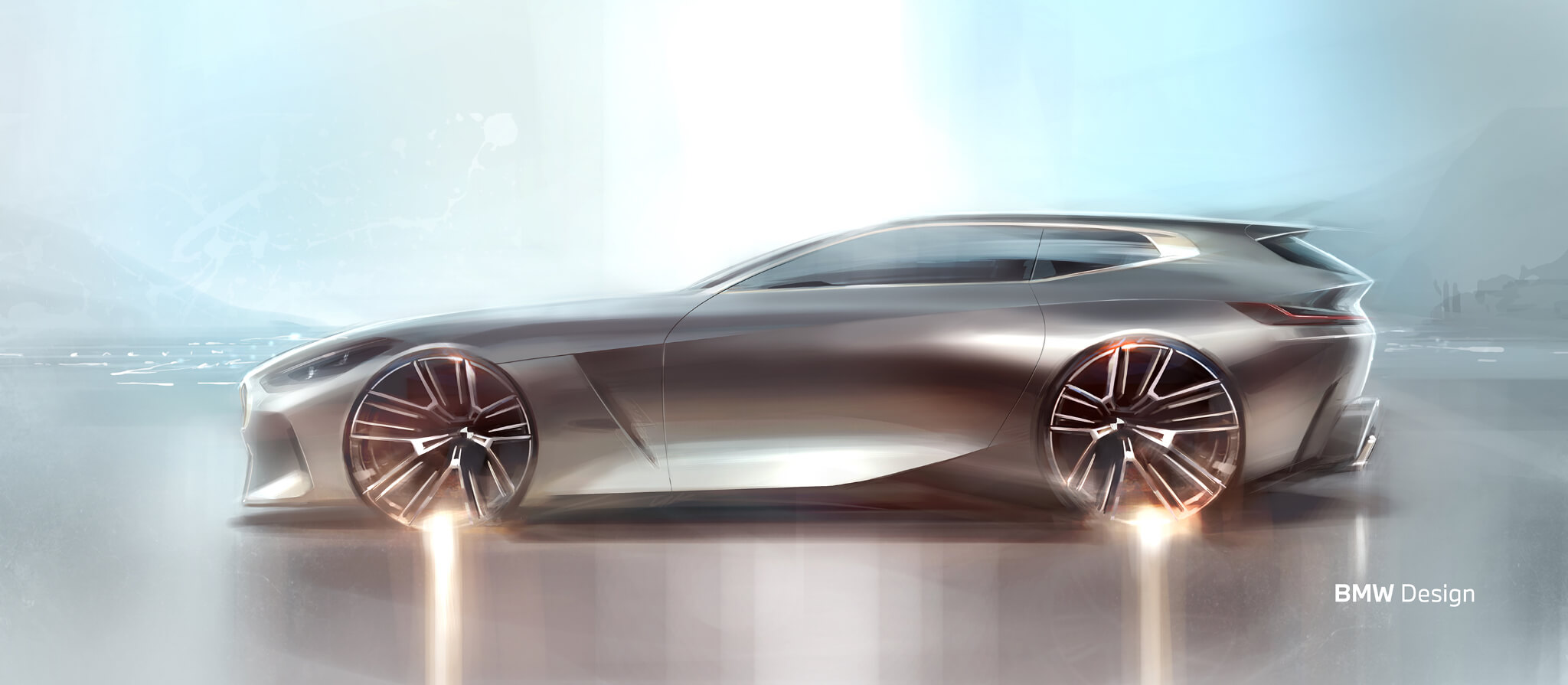 BMW Concept Touring Coupé esboço perfil