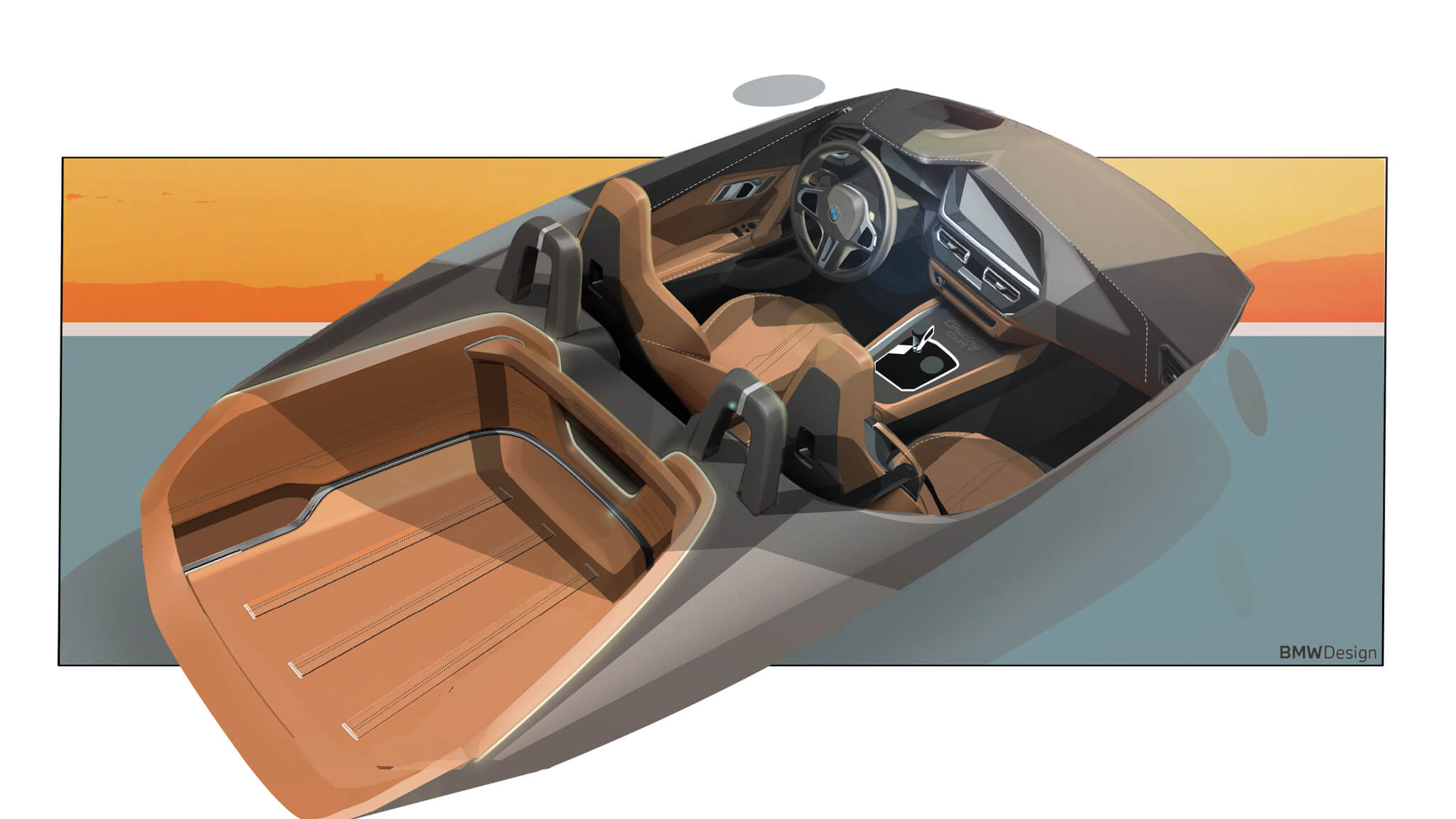 BMW Concept Touring Coupé esboço interior