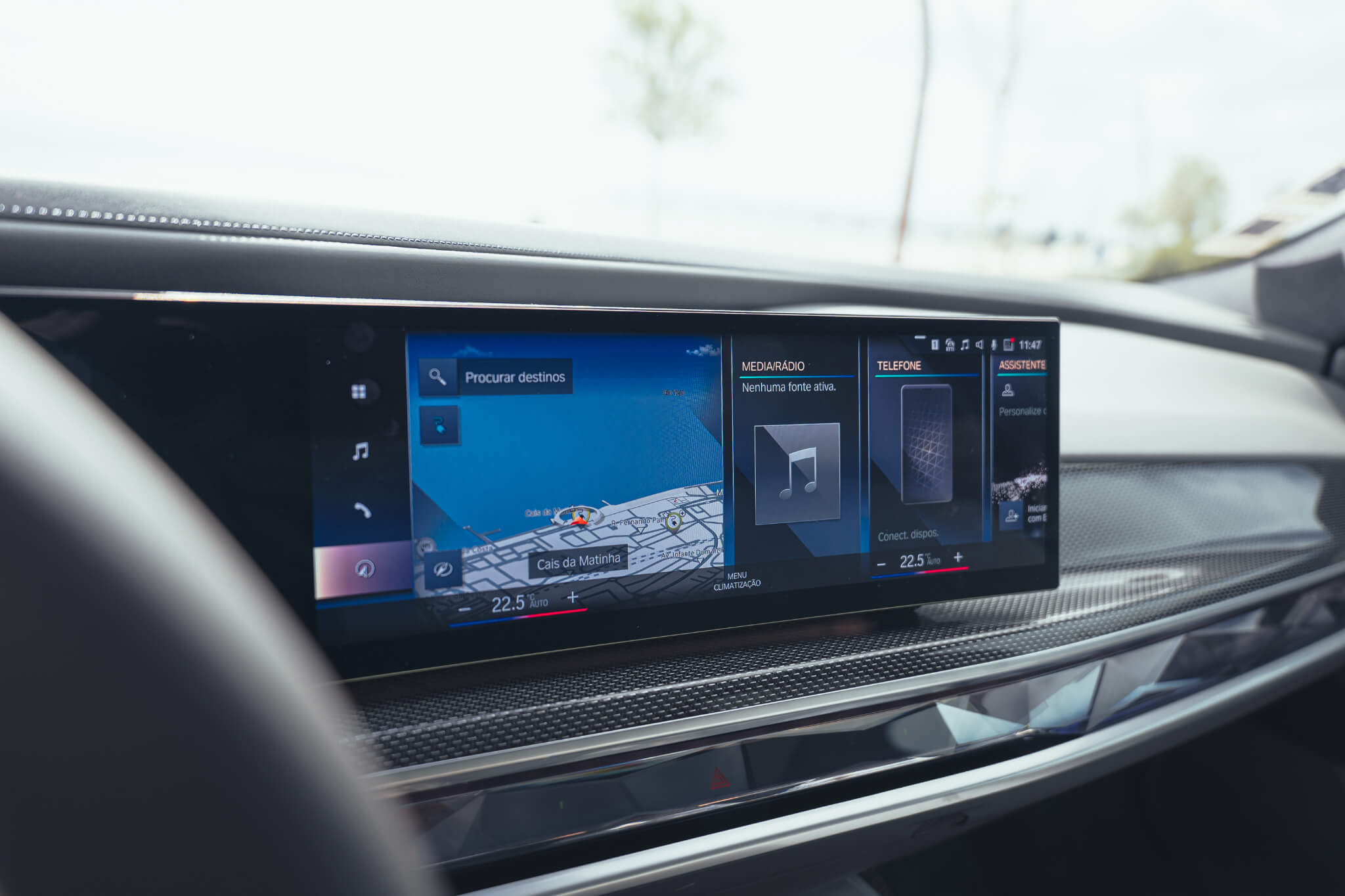 BMW i7 ecrã central