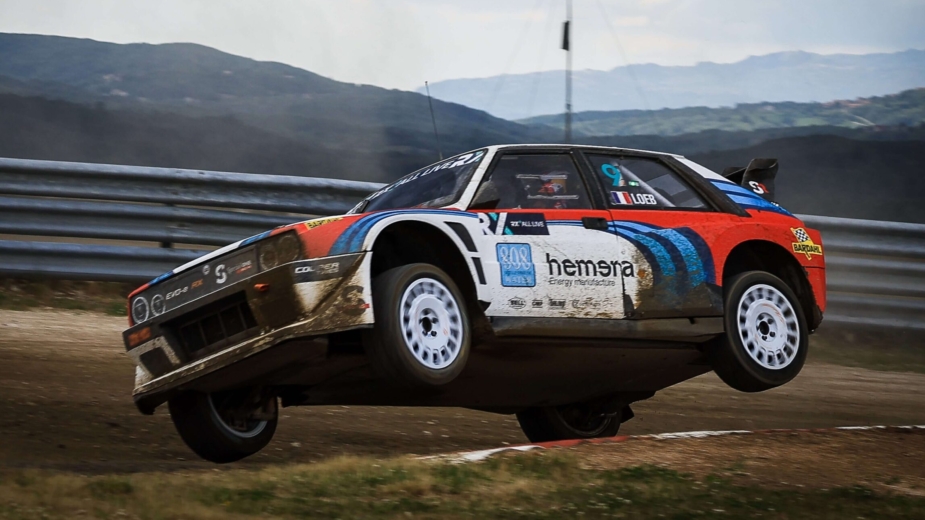 Combinação eletrizante? Loeb e um Lancia Delta elétrico no WRX em Montalegre