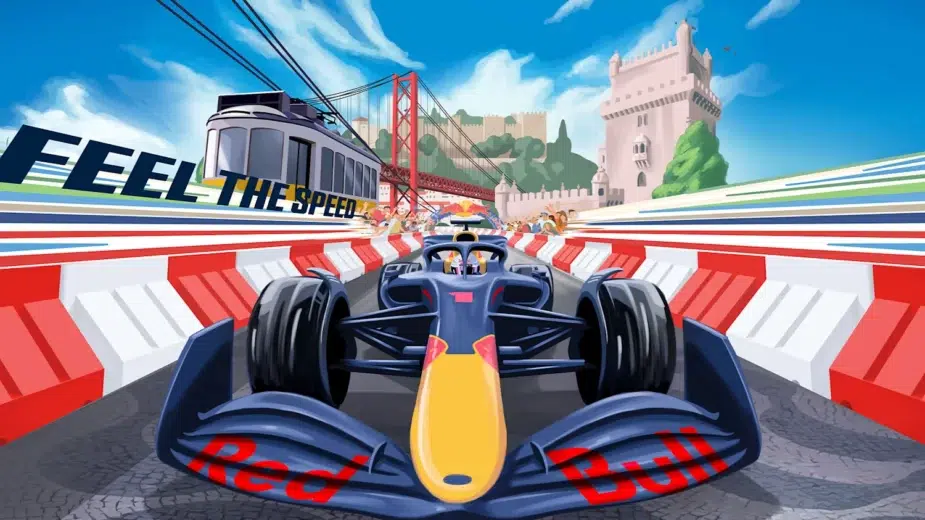 Ilustração do Red Bull Showrun Lisboa
