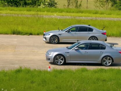 BMW M5 drag race