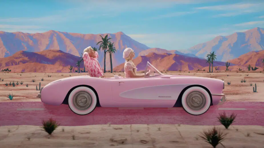 Chevrolet Corvette EV Barbie filme perfil
