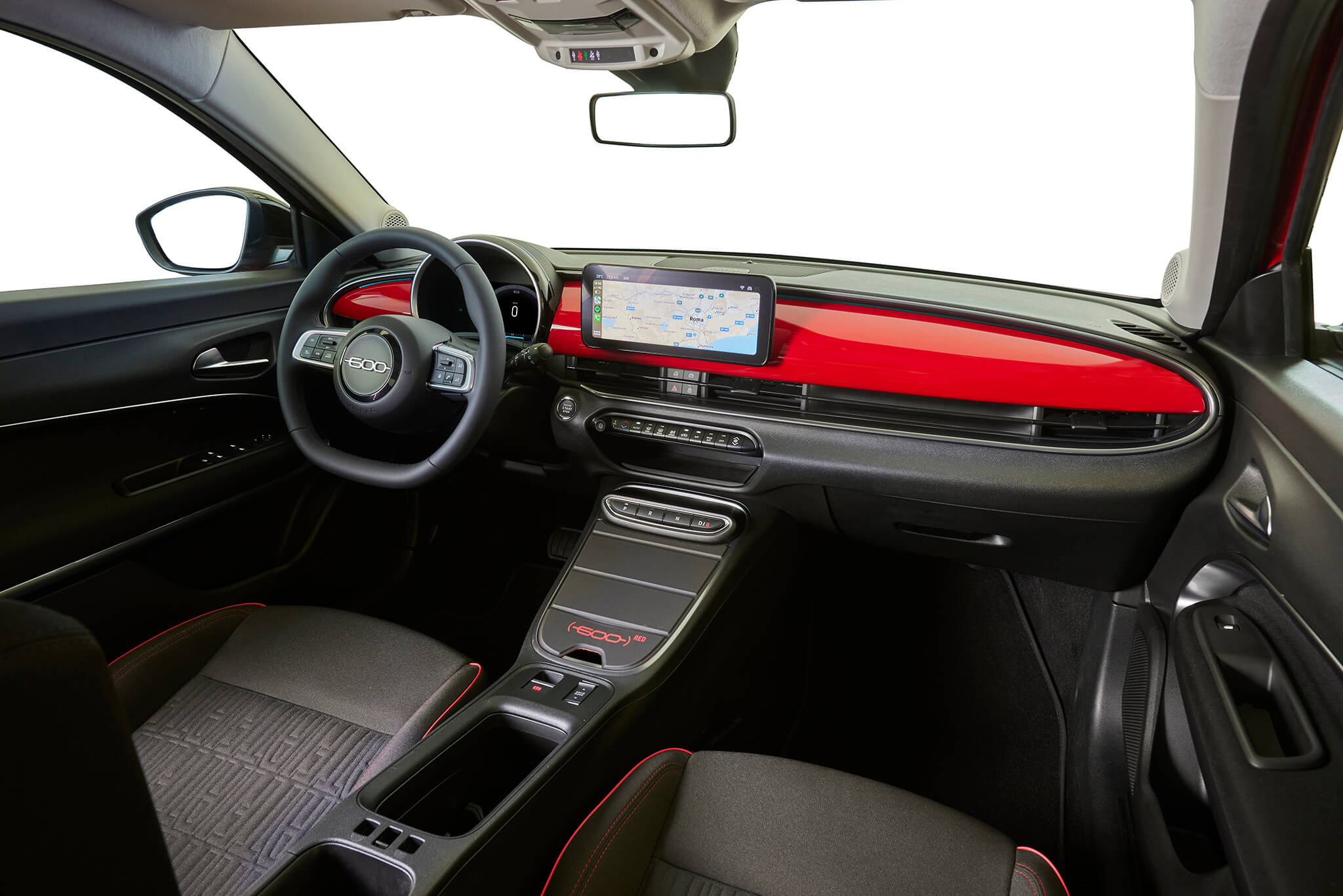 Fiat 600e (RED) interior