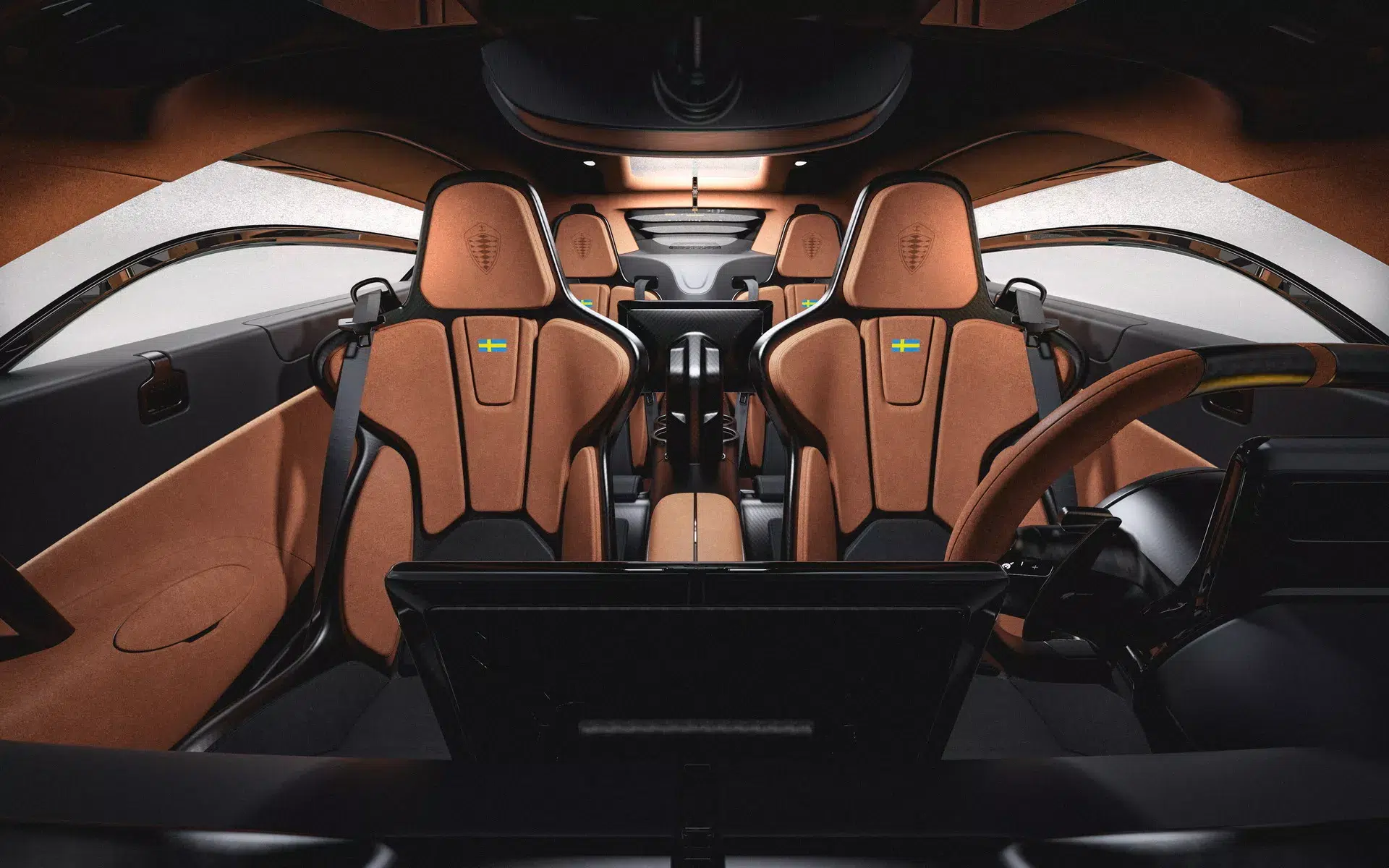 Interior do Koenigsegg Gemera