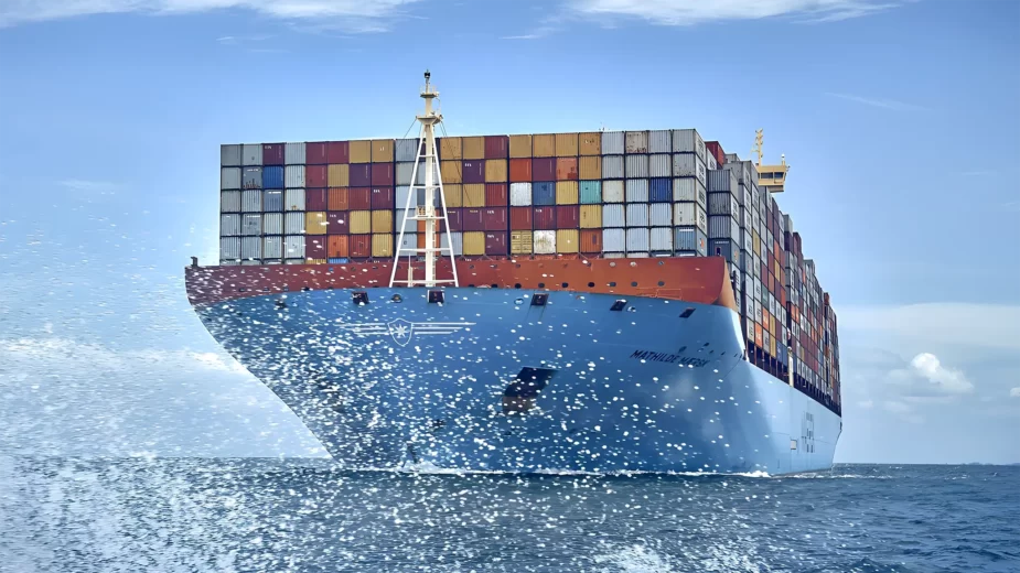 Navio porta-contentores, parceiro da Volvo Cars no transporte de matérias-primas