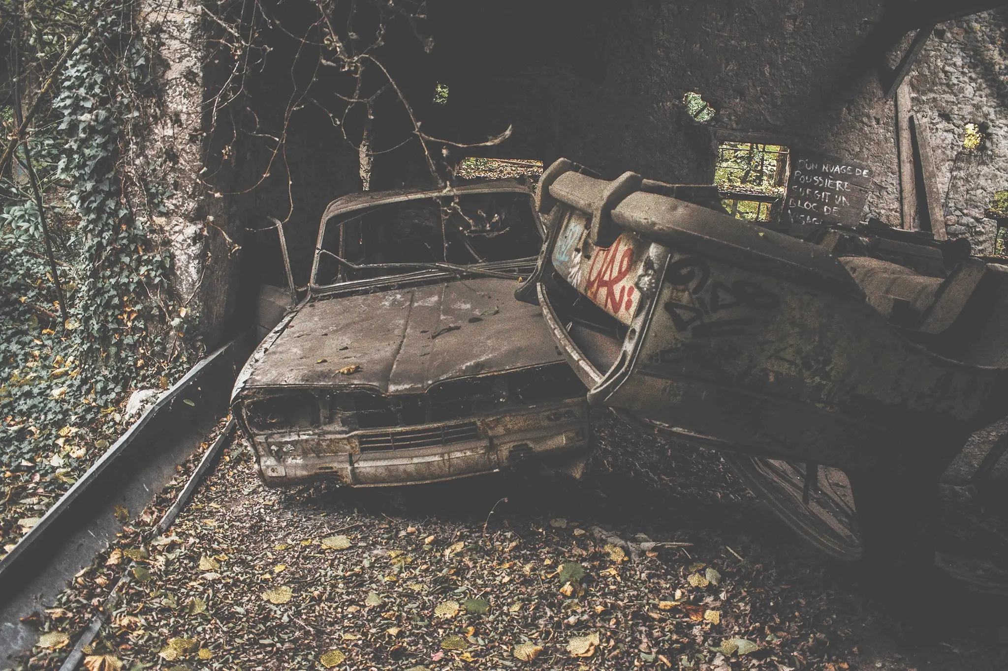 Carros abandonados