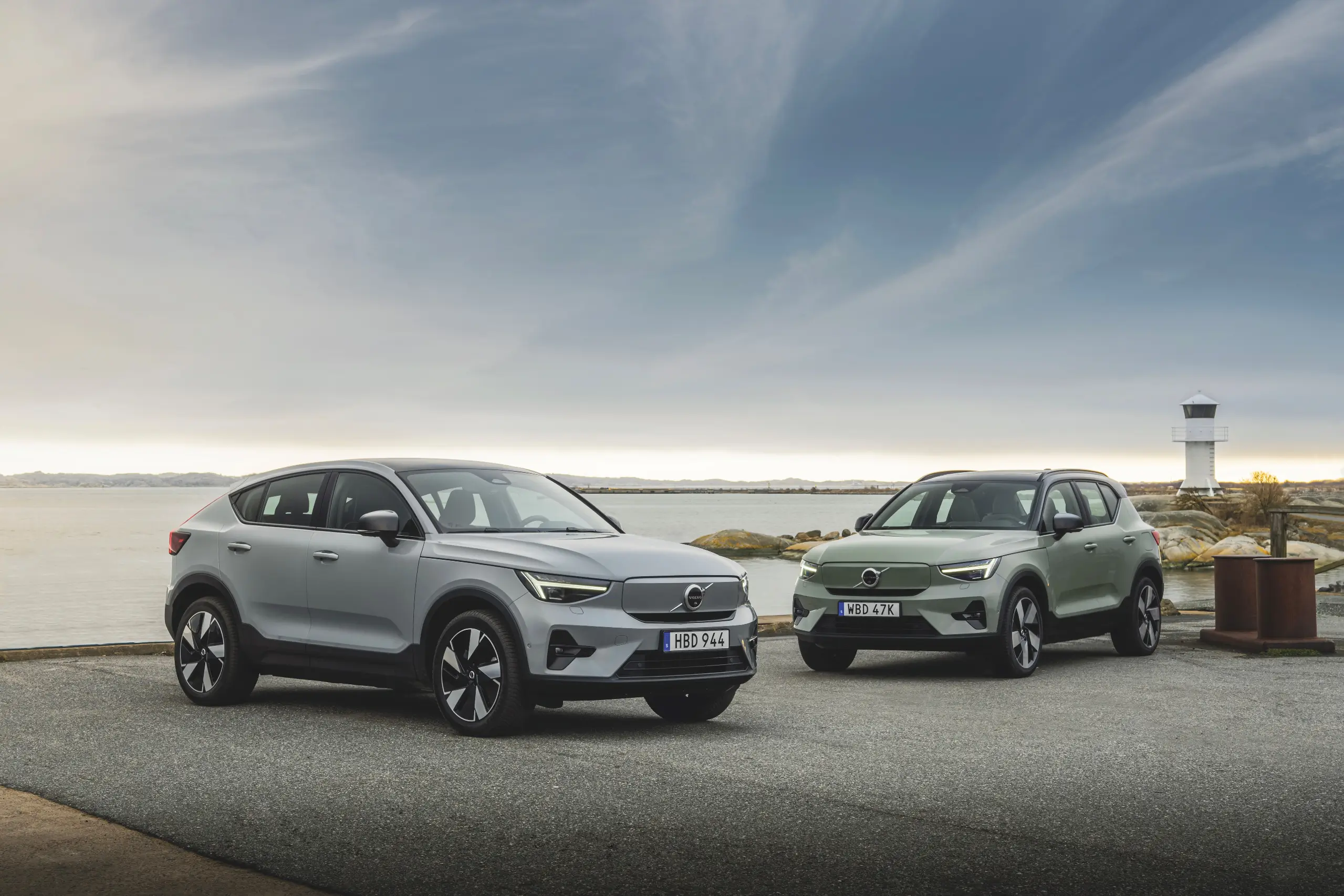 Volvo C40 Recharge com XC40 Recharge