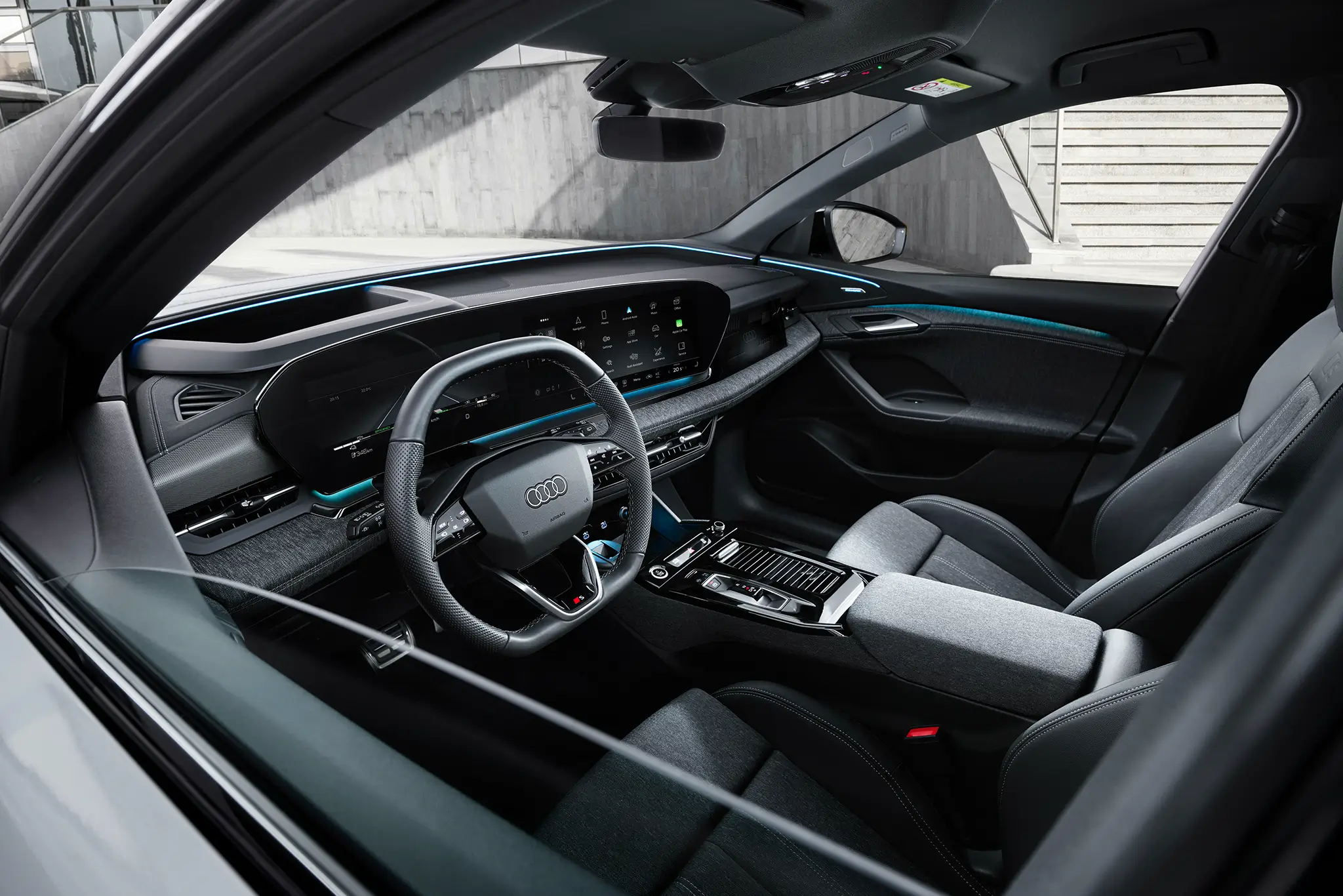 Audi Q6 e-tron - lugares da frente
