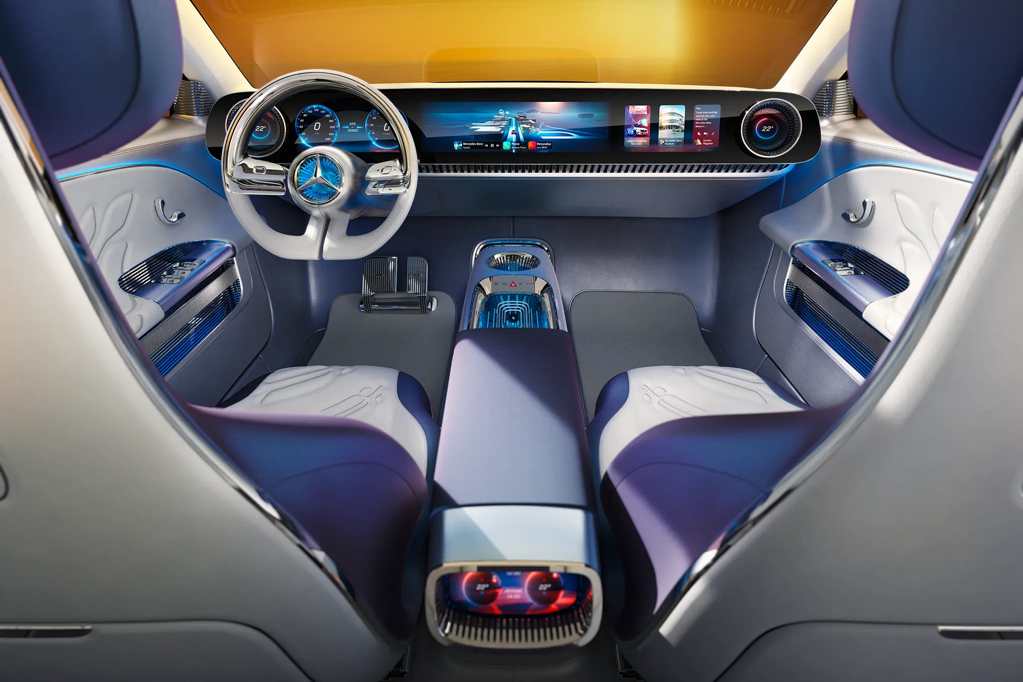 Interior do Mercedes-Benz CLA Concept