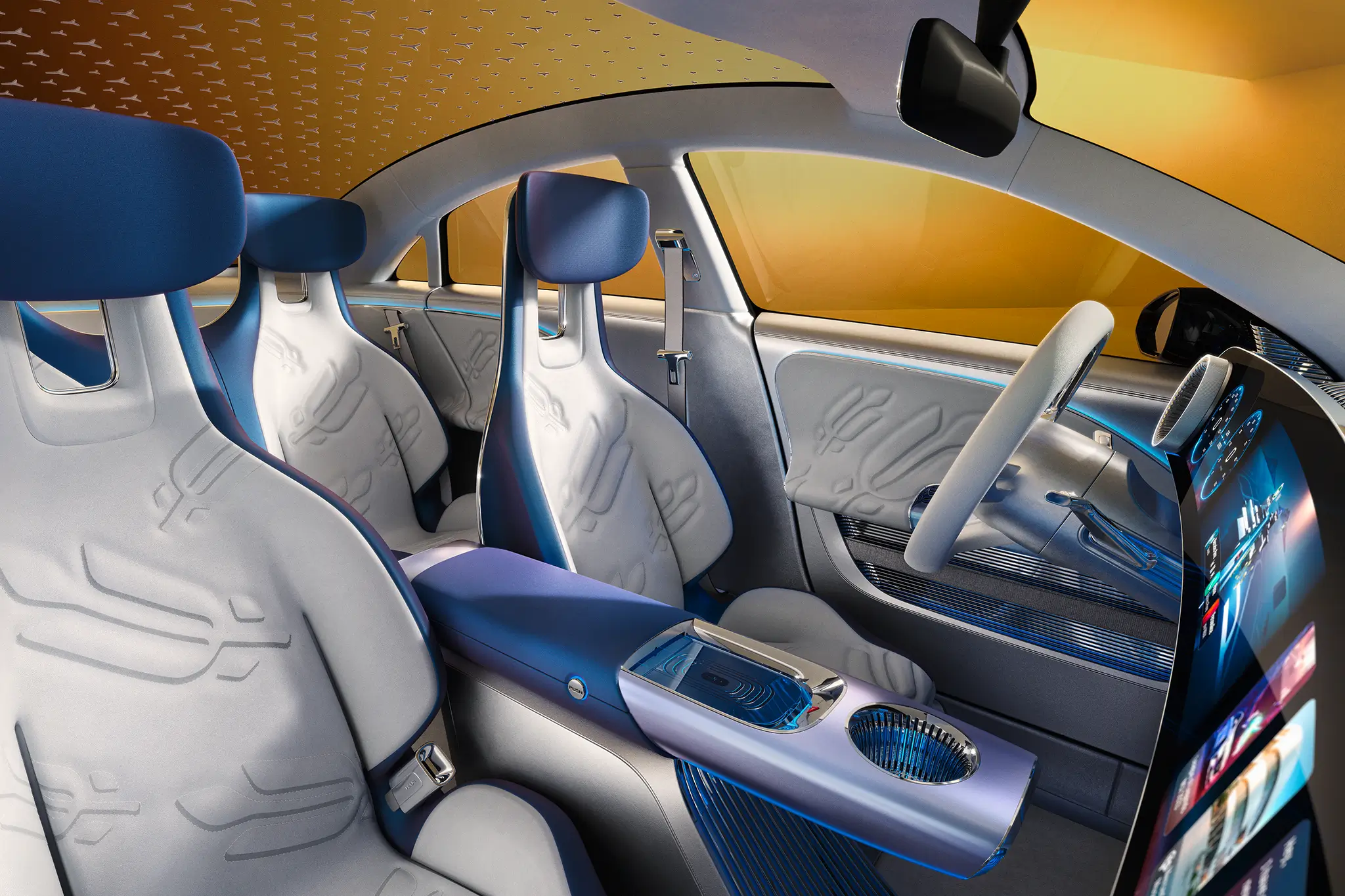 Assentos dianteiros do Mercedes-Benz CLA Concept