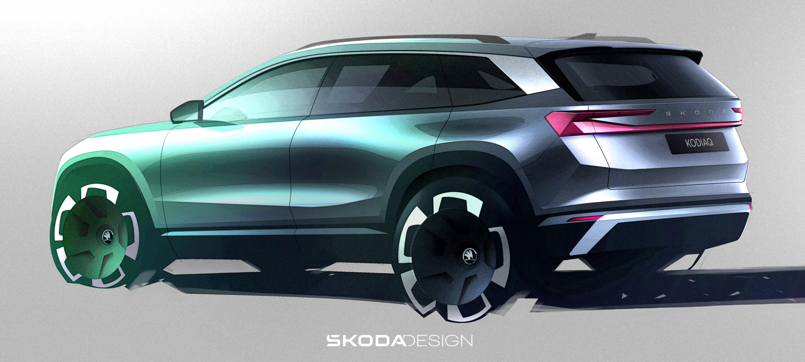 Teaser segunda geração Skoda Kodiaq perfil