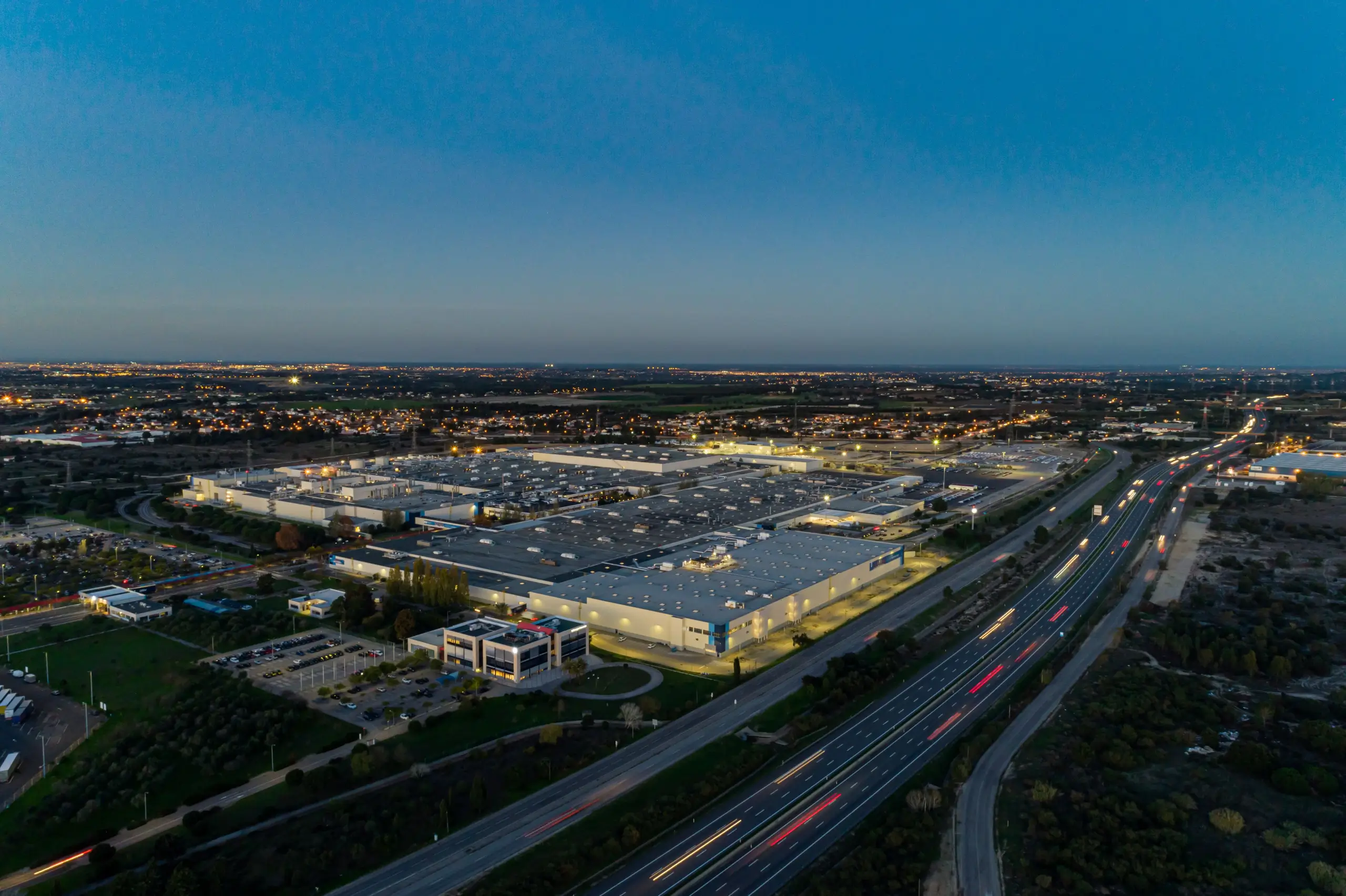 Vista aérea da Volkswagen Autoeuropa