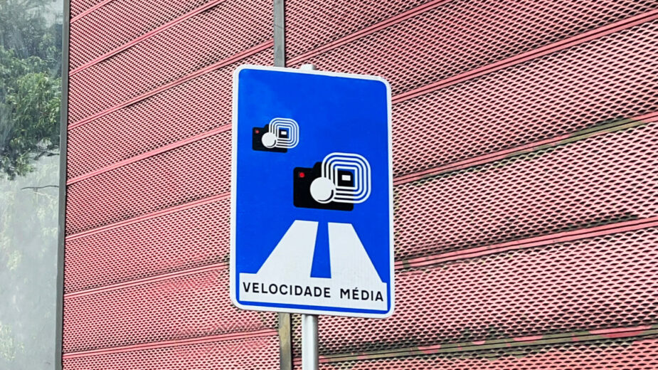 placa radar velocidade média