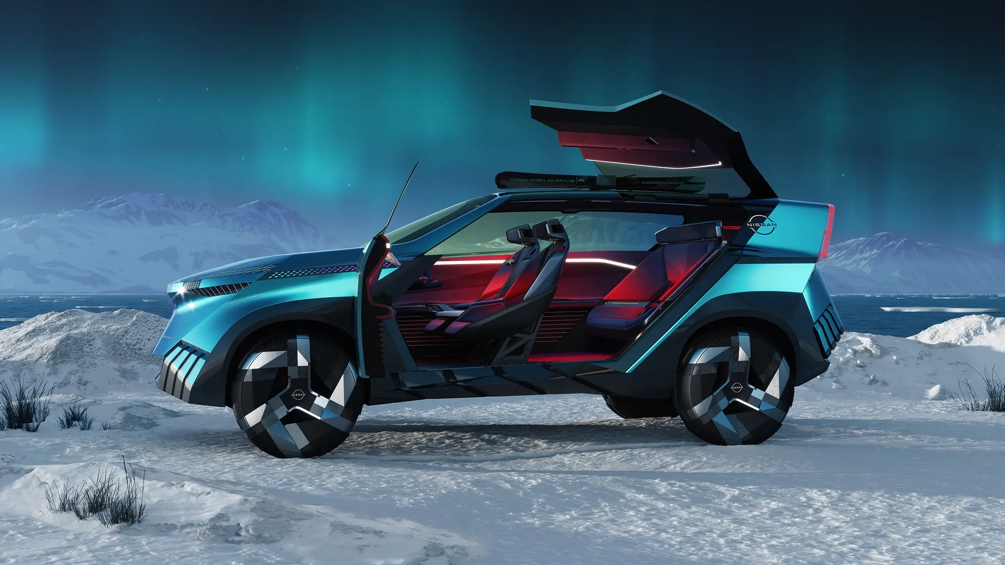 Nissan Hyper Adventure concept - perfil de portas abertas