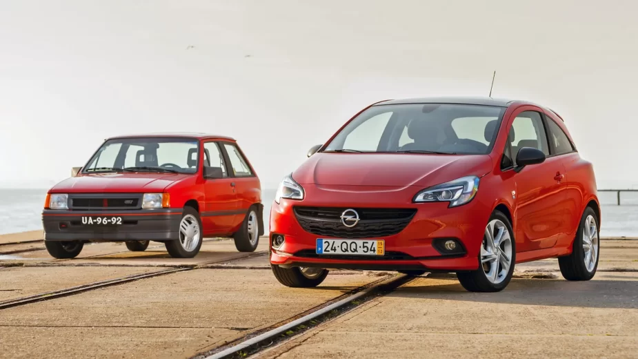 Opel Corsa duas gerações