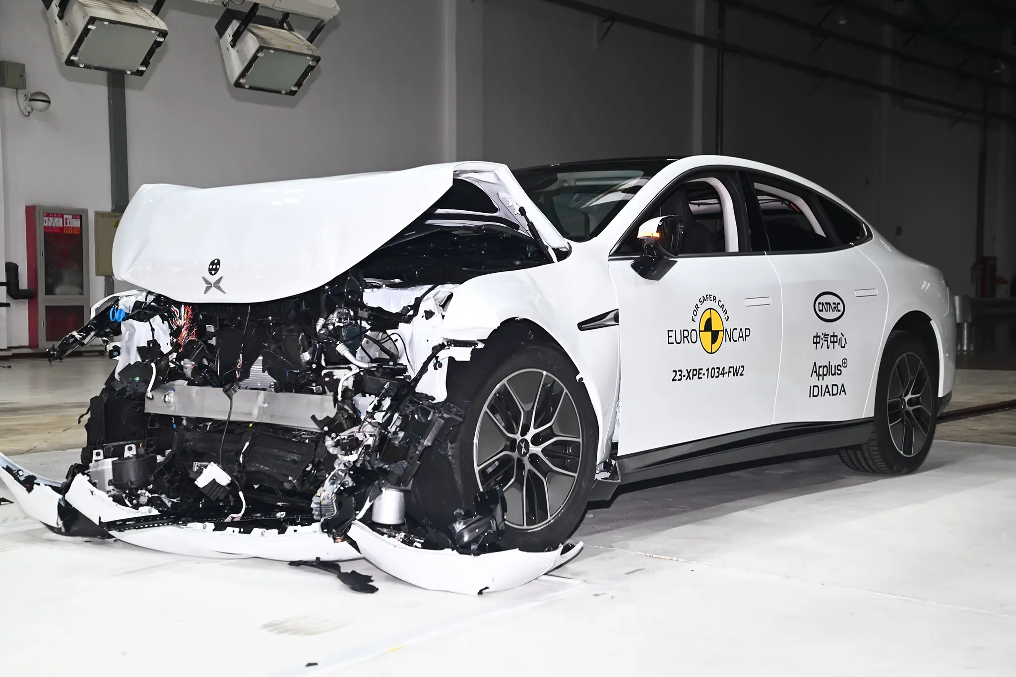 Testes de segurança do EuroNCAP - Xpeng P7